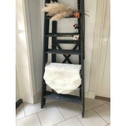 Vintage oude houten schilderstrap