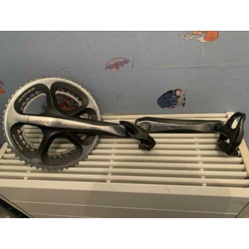 Dura Ace 7900 crank (crankstel) evt met 105 pedalen