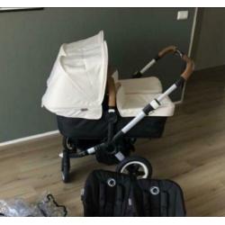 Bugaboo donkey tweeling kinderwagen met maxicosis