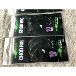 adv 271 / NIEUW set 3 pakjes chod rigs KORDA