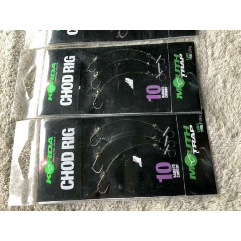 adv 271 / NIEUW set 3 pakjes chod rigs KORDA