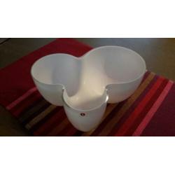 Iittala vintage vaas/schaal - opaalwit - jaren 60/70