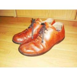 Wolky herenschoenen mt.45 soepel bruin leer en leer gevoerd