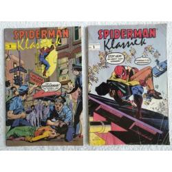 6 x SPIDERMAN KLASSIEK COMICS. 1989. 2 EURO PER STUK.