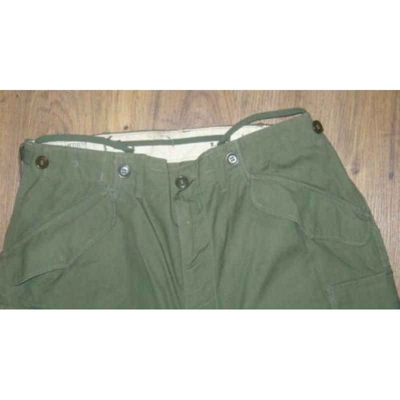 Amerikaanse M51 Gevechtsbroek Uit 1951 Koreaoorlog 1950-53.
