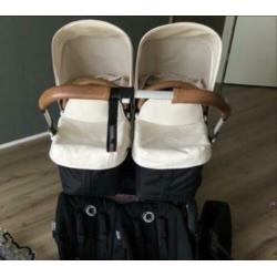 Bugaboo donkey tweeling kinderwagen met maxicosis