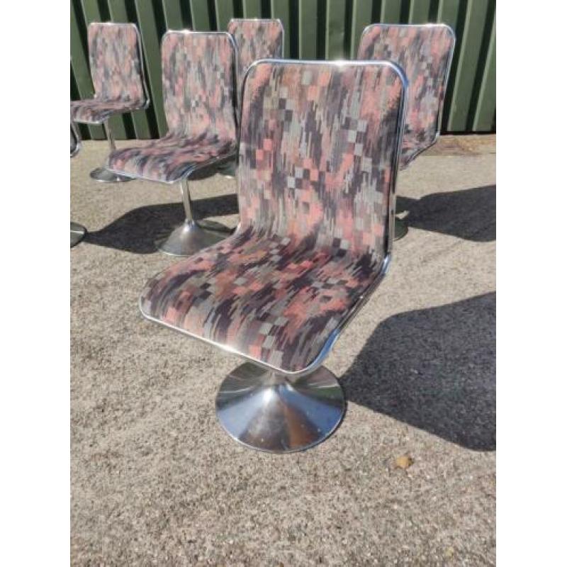 6 tacke design space age tulp eetkamer stoelen vintage