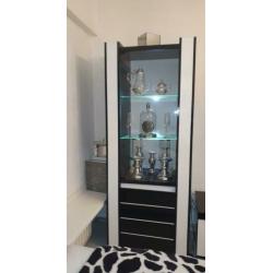 Hoogglans vitrine kast meubels