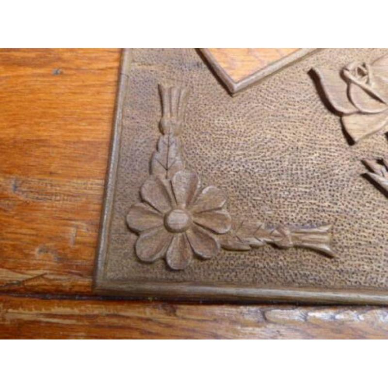Prachtige art deco houten fotolijst
