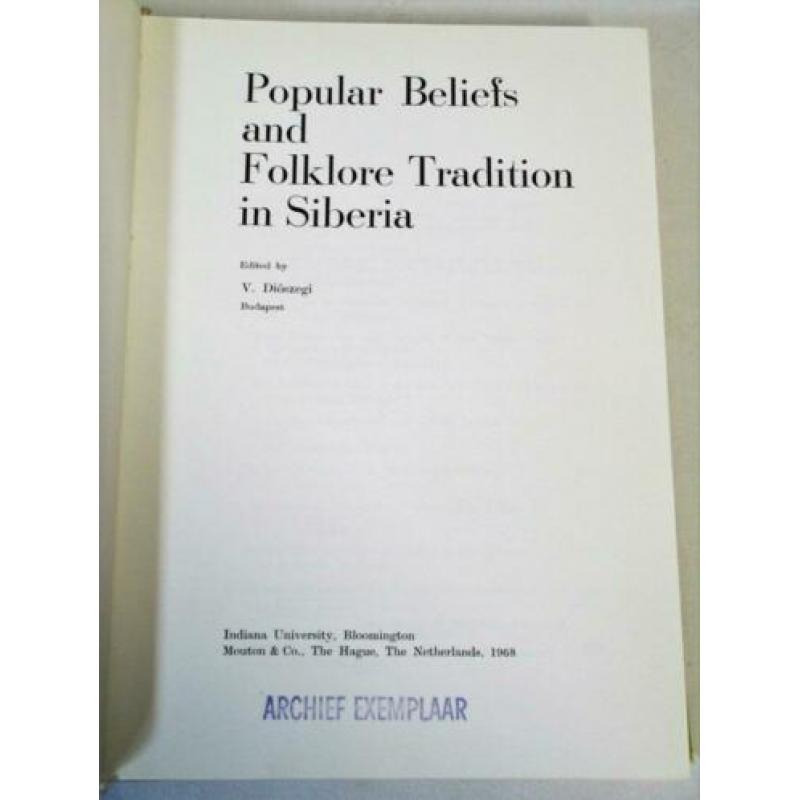 631 Popular beliefs and folkore tradition in Siberia, 1968