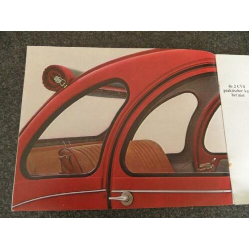 Citroën 2 CV4 en 2CV6 oldtimerauto 1970 folder