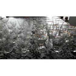 Oude glazen 30 stuks