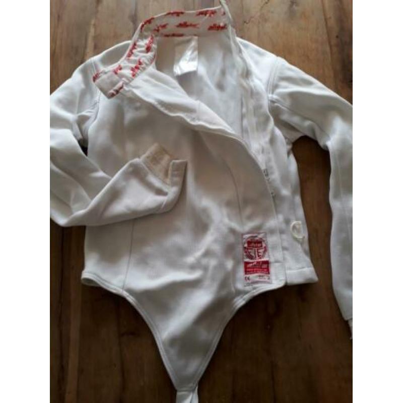 schermkleding + degen Maat S (38)