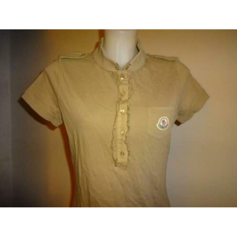 D4A Moncler mooie polo merklogo op de borst roesjes IGST L