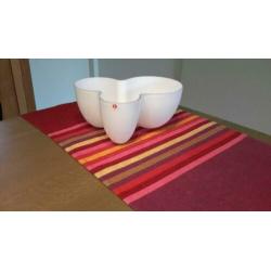 Iittala vintage vaas/schaal - opaalwit - jaren 60/70