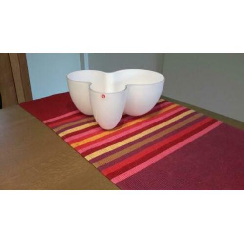 Iittala vintage vaas/schaal - opaalwit - jaren 60/70