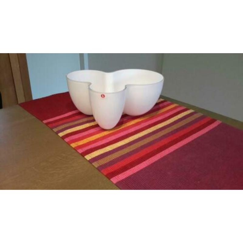 Iittala vintage vaas/schaal - opaalwit - jaren 60/70