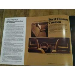 Ford Taunus folder uit 1979 in schitterende staat !
