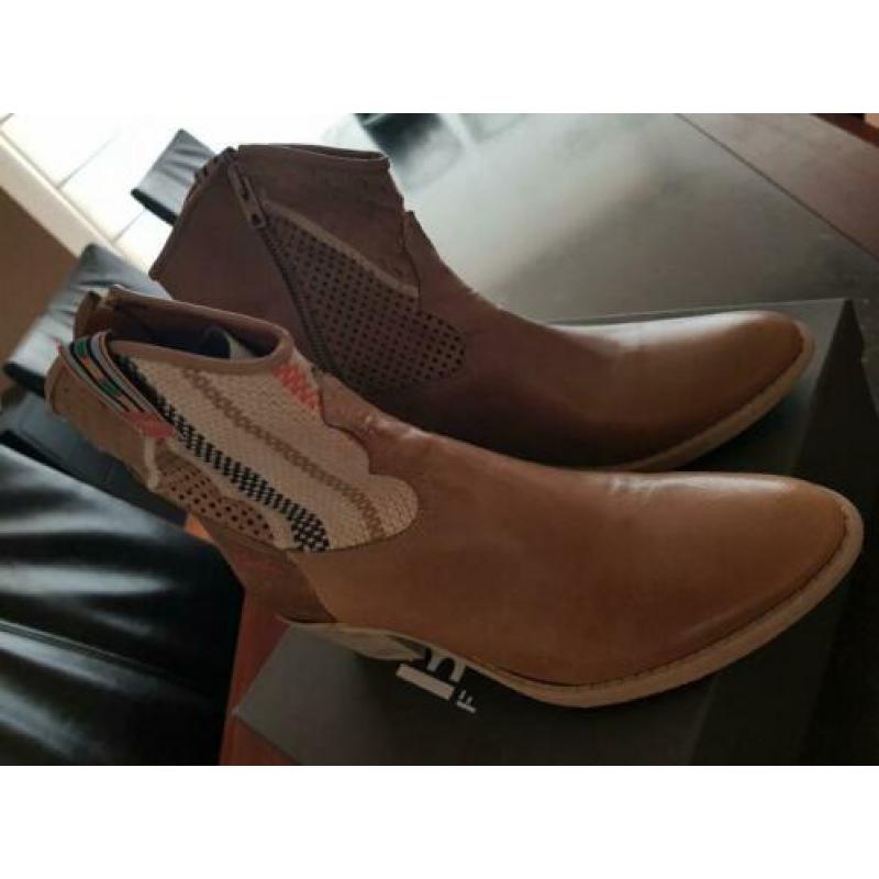 Bunker Footwear enkellaarsjes, festival boots, Ibiza style