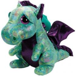 Draak/dinosaurus Ty Beanie knuffel Darla 42 cm
