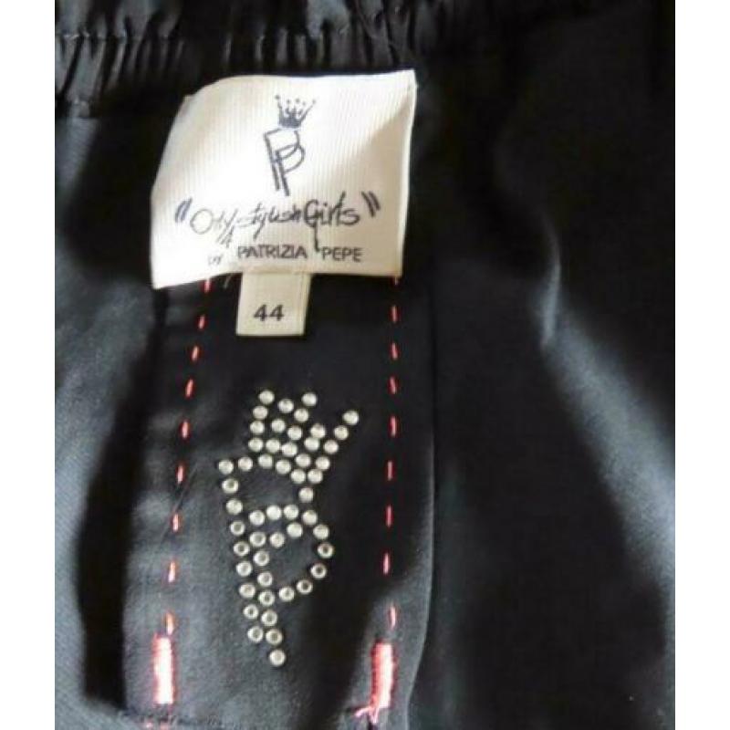 Paptrizia Pepe blauwe one shoulder jurk maat 40