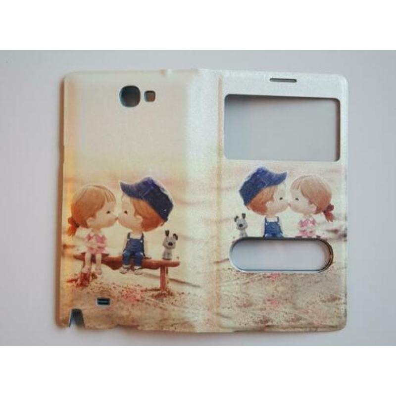 Samsung Galaxy Note 2 Bookcase Flip Cover Hoesje case