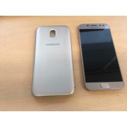 Samsung Galaxy J5 + beschermfrontje + hoesje + oplader