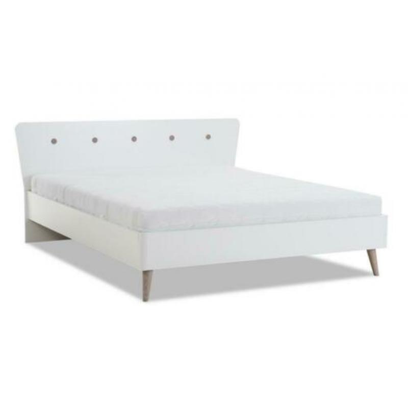 Tweepersoons vintage look bed