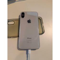 iPhone X 64GB wit, compleet + zeer netjes, FaceID werkt niet
