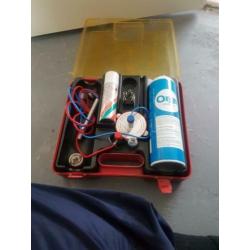Div gereedschap zoals een graafmachine een kleine las set sl