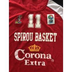 Match worn Spirou basket basketball jersey shirt matchworn