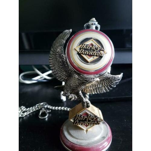 Harley davidson zak horloge met standaard