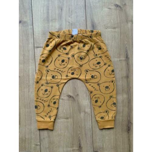 Z.g.a.n. Harem broekje van Zara Baby met beertjes, maat 92