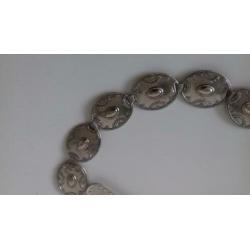 Originele NANNI wit croco riem maat 85 - 34 zware schakels