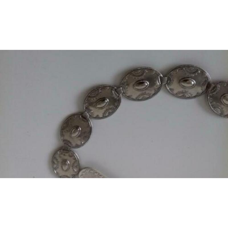 Originele NANNI wit croco riem maat 85 - 34 zware schakels