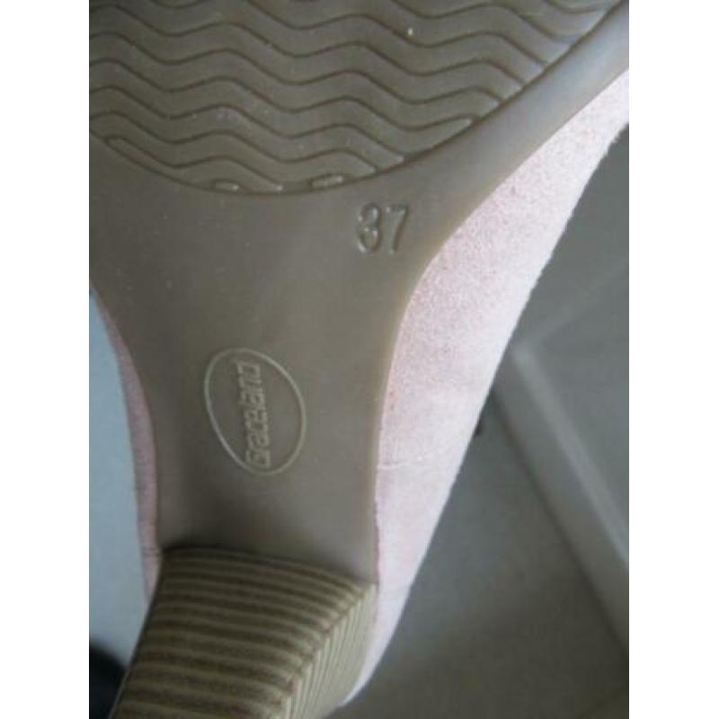 NIEUW!! schoenen pumps GRACELAND roze suède maat 37
