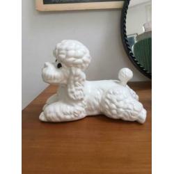 Kitsch honden beeldje - vintage poedel