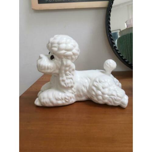 Kitsch honden beeldje - vintage poedel