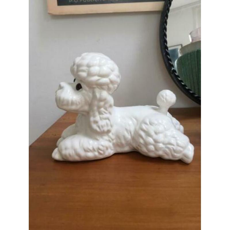 Kitsch honden beeldje - vintage poedel