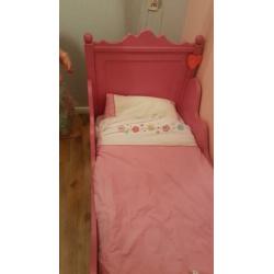 Bopita belle peuterbed 150x70 roze incl matras en beddengoed