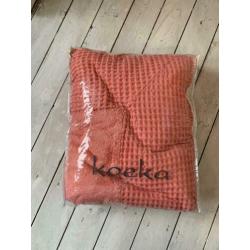 Koeka boxkleed Runa Tea rose/pebble 77x97 cm