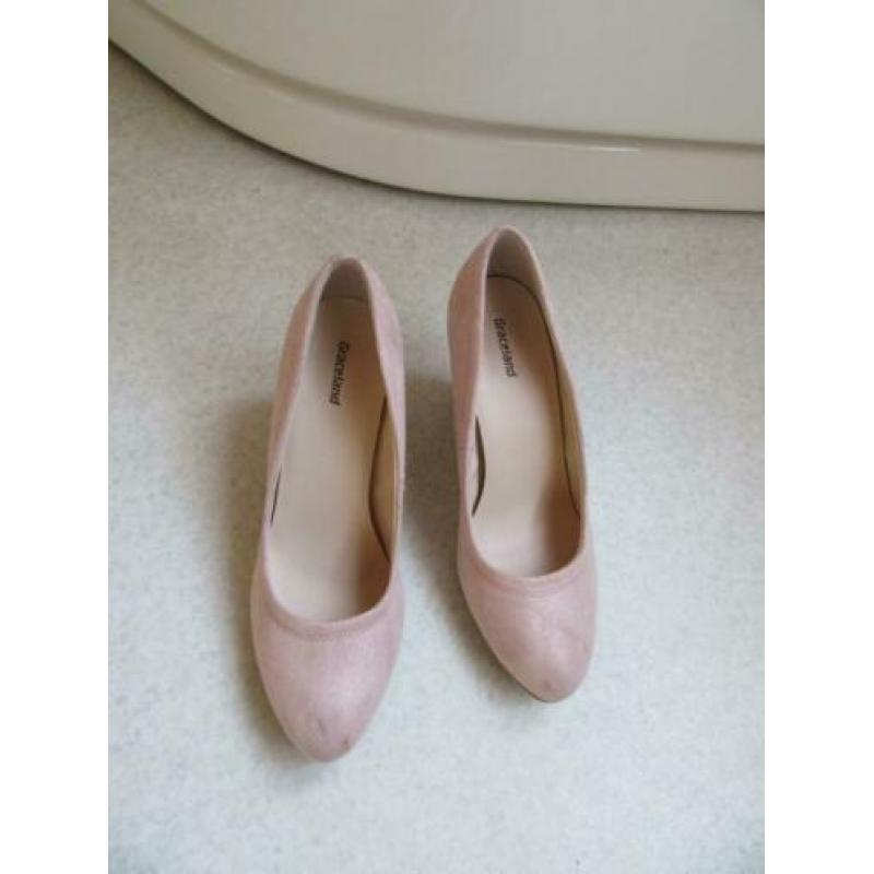 NIEUW!! schoenen pumps GRACELAND roze suède maat 37