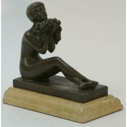 Antoine Bofill - origineel beeld van een meisje - Art Deco