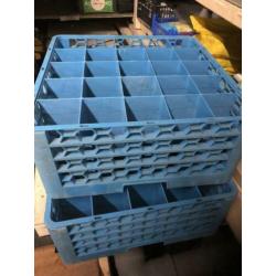 Glas kratten spoelkratten horeca