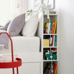 Ikea Brimnes hoofdeinde met ingebouwde nachtkastjes ( wit )