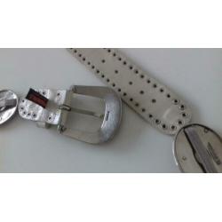 Originele NANNI wit croco riem maat 85 - 34 zware schakels