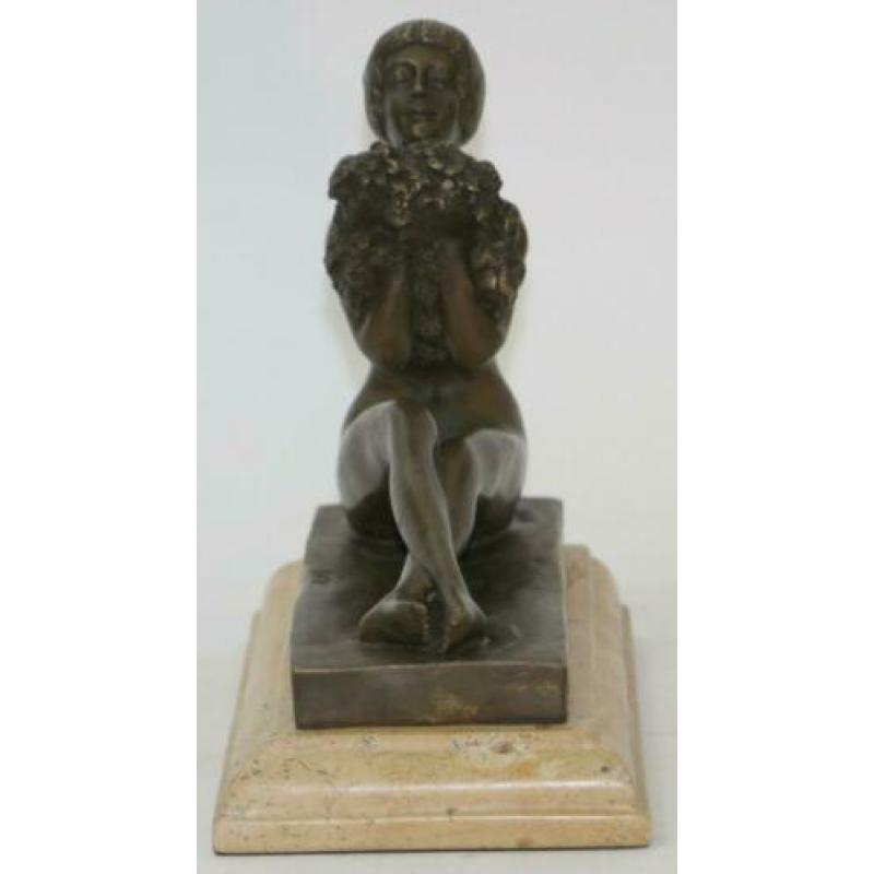 Antoine Bofill - origineel beeld van een meisje - Art Deco