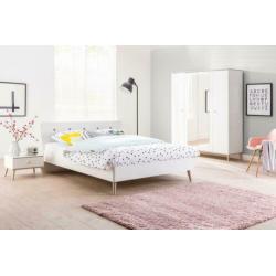 Tweepersoons vintage look bed