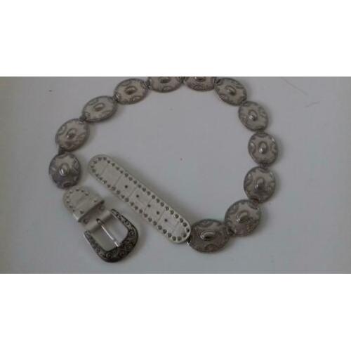 Originele NANNI wit croco riem maat 85 - 34 zware schakels