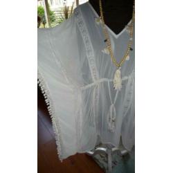 wit voile tuniek maat 44 46